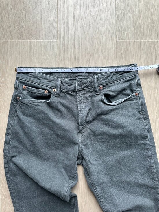 American Eagle EasyFlex +TENCEL™ Fibers Slim Straight Jean Stone Gray 34x32 - Picture 10 of 16